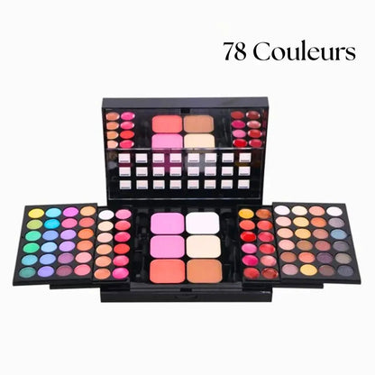 Palette Maquillage Ultra - Pigmentée – 40 à 78 Couleurs Matte & Shimmer – Accessoire bien - être et maison tendance | MONDOBOX