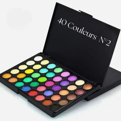 Palette Maquillage Ultra - Pigmentée – 40 à 78 Couleurs Matte & Shimmer – Accessoire bien - être et maison tendance | MONDOBOX
