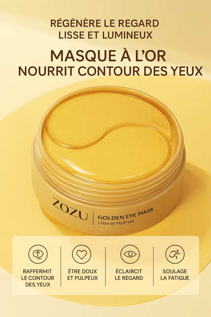 Patchs Yeux ZOZU ✨Or & Avocat🥑 – L’arme fatale anti - cernes (120 patchs) – Accessoire bien - être et maison tendance | MONDOBOX